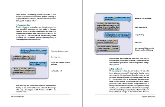 Actual pages from the book