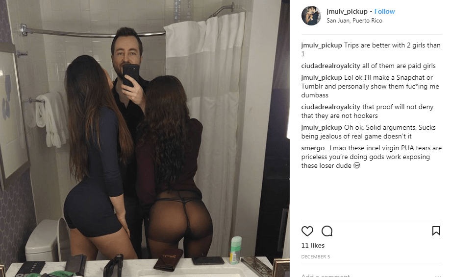 Fat faggot with hookers